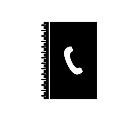Address book icon illustrated in vector on white background Stock Illustration
