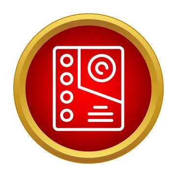 Address book icon representing contact information Stock Illustration