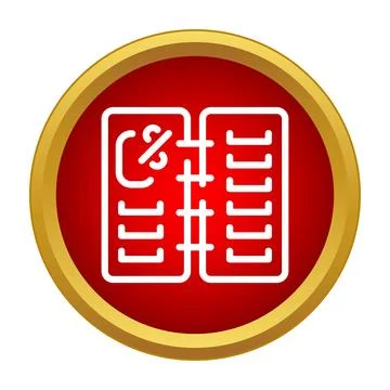 Address book icon representing personal contacts and information Stock Illustration