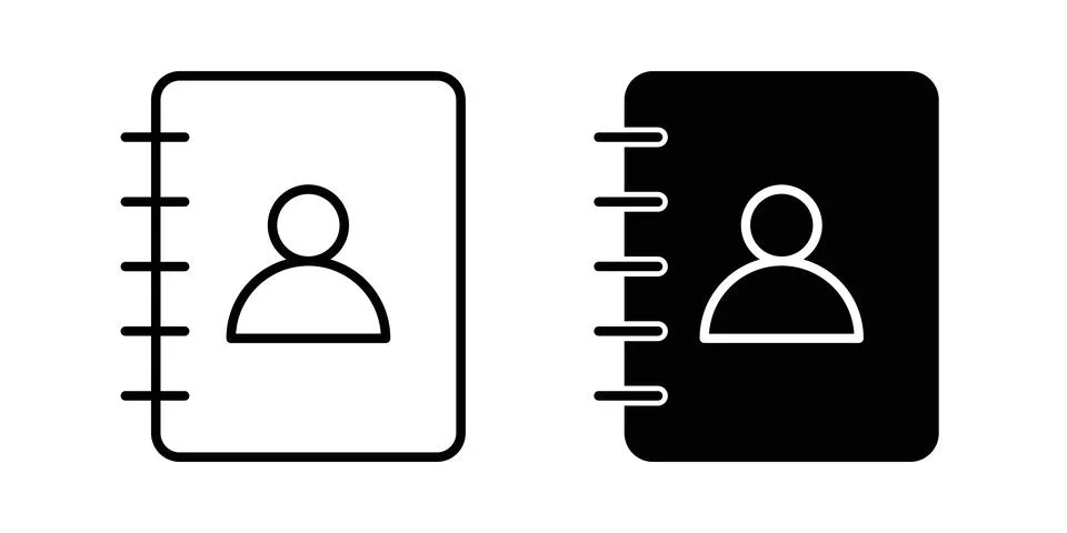 Address book icon vector editable eps10 Stock Illustration