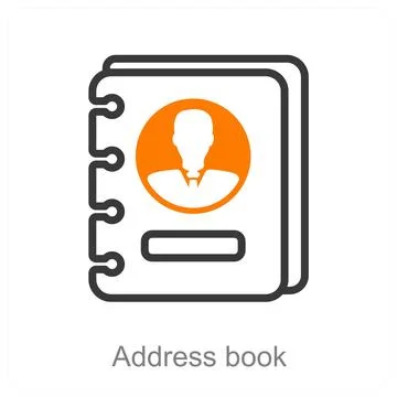 Address book Stock Illustration