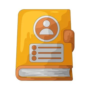 Address Book illustration 스톡 일러스트