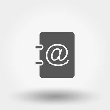 Address book. Line icon Stock Illustration