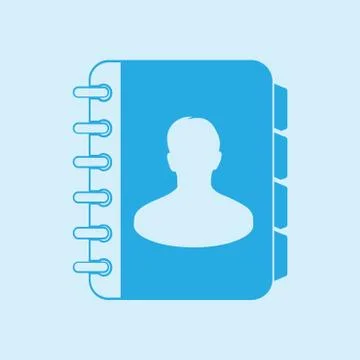 Address book symbol Stock Illustration