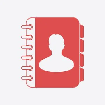 Address book symbol Stock Illustration