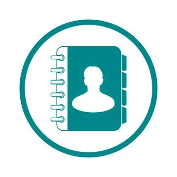 Address book symbol. Stock Illustration