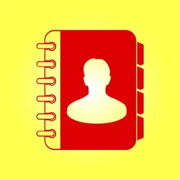 Address book symbol. Stock Illustration