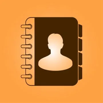 Address book symbol. Stock Illustration