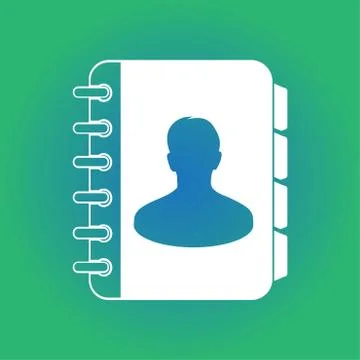 Address book symbol. Stock Illustration