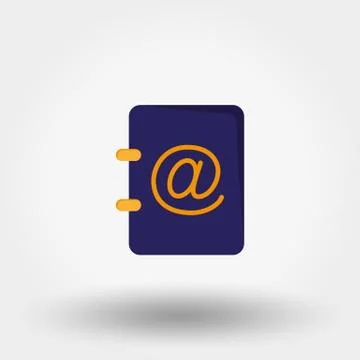 Address book. Vector illustration. Stock Illustration