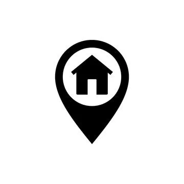 Address icon vector. home location icon vector Stock Illustration