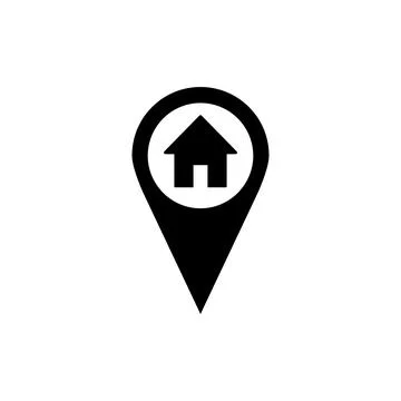 Address icon vector. home location icon vector Stock Illustration