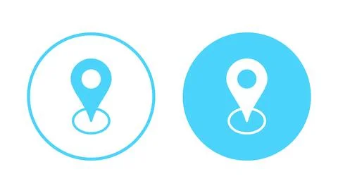 Address icon vector. home location sign and symbol. pinpoint Stock Illustration