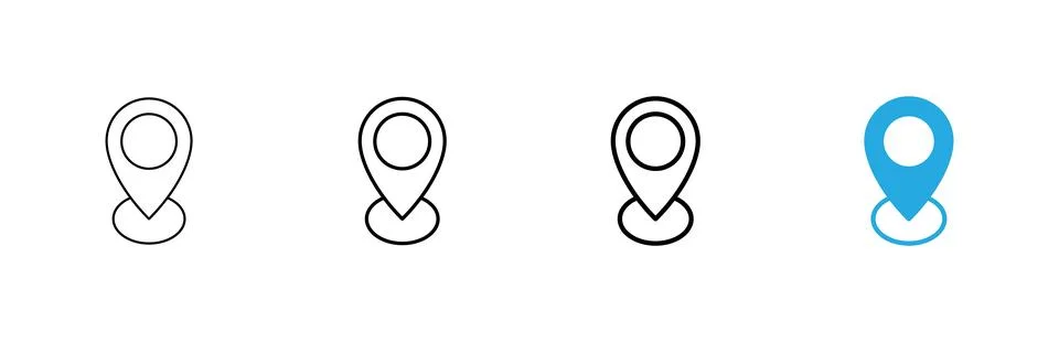 Address icon vector. home location sign and symbol. pinpoint Stock Illustration