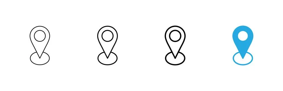 Address icon vector. home location sign and symbol. pinpoint Stock Illustration