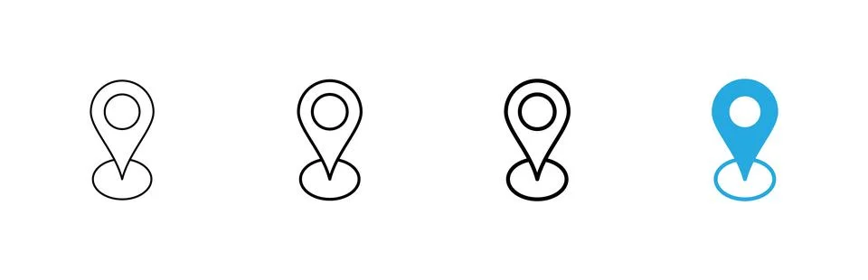 Address icon vector. home location sign and symbol. pinpoint Stock-Illustration