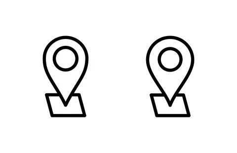 Address icon vector illustration. home location sign and symbol. pinpoint Stock Illustration