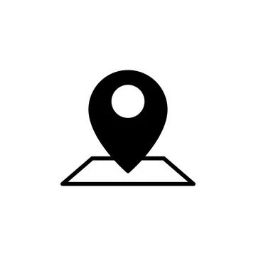 Address icon vector. location icon. address symbol. pin Stock Illustration