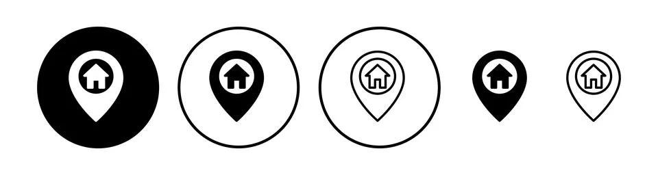 Address icon vector. location icon. address symbol. pin Stock Illustration