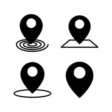 Address icon vector. location icon. address symbol. pin Stock Illustration