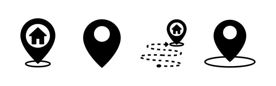 Address icon vector. location icon. address symbol. pin Stock Illustration