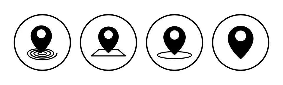 Address icon vector. location icon. address symbol. pin Stock Illustration
