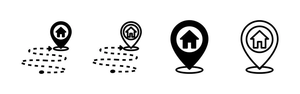 Address icon vector. location icon. address symbol. pin Stock Illustration