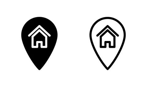Address icon vector. location icon. address symbol. pin Stock Illustration