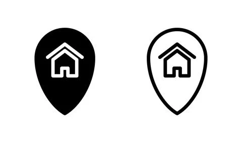 Address icon vector. location icon. address symbol. pin Stock Illustration