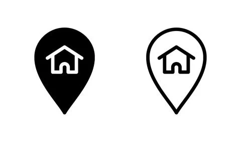 Address icon vector. location icon. address symbol. pin Stock Illustration