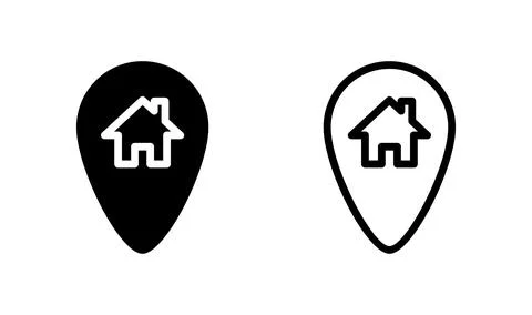 Address icon vector. location icon. address symbol. pin Stock Illustration