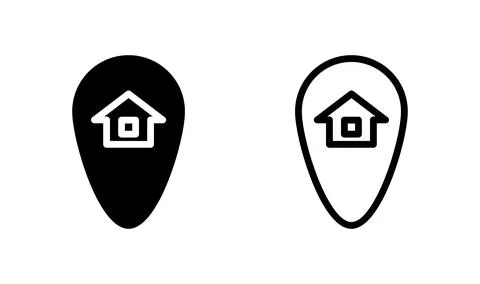 Address icon vector. location icon. address symbol. pin Stock Illustration