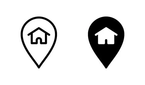 Address icon vector. location icon. address symbol. pin Stock Illustration