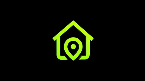 Address location 3d pin map rotating animation spinning in background Video stock 313518079