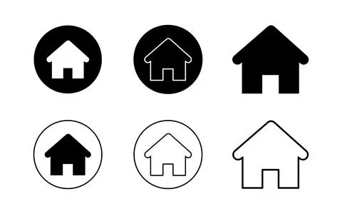 Address or Home Icon vector illustration. Stock Illustration