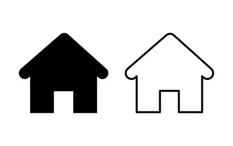 Address or Home Icon vector illustration. Stock Illustration