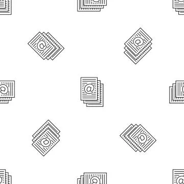 Address sheets pattern seamless vector Illustrazione stock