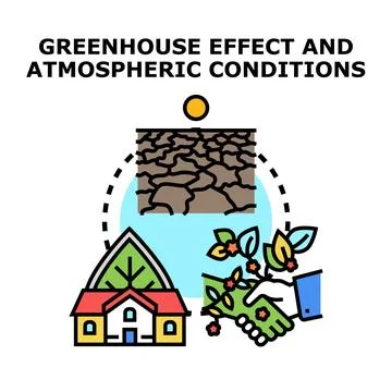 Addressing climate change, drought, and environmental protection Stock Illustration