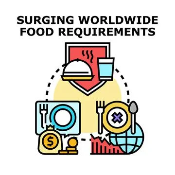 Addressing global food security and increasing nutrition needs Stock Illustration