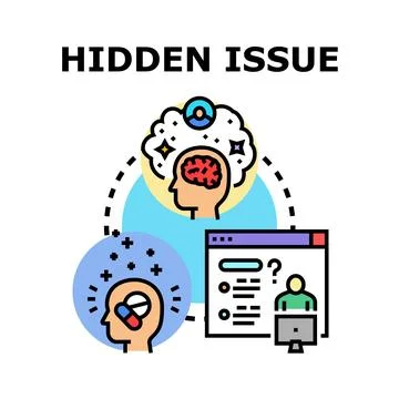 Addressing mental health issues and finding support online Stock Illustration