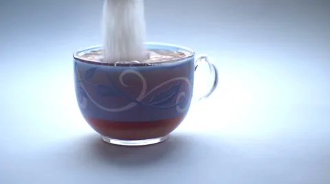 Adds sugar Vídeo Stock 34763512