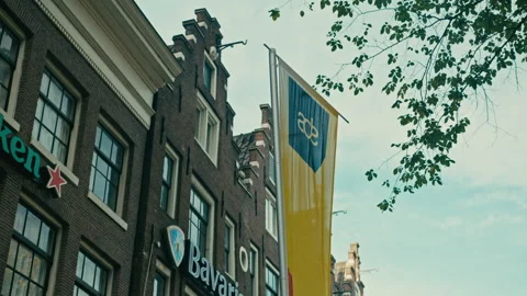 ADE flag in Amsterdam Stock Footage 250979541