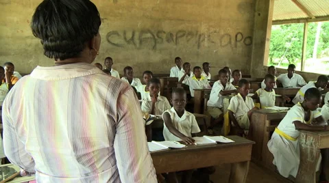 ADEISO CLASSROOM OVER TEACHER'S SHOULDER Stock Footage 57982411