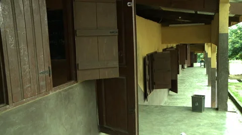 ADEISO SCHOOL BUILDING 2 Stock Footage 57981370
