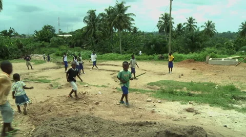 ADEISO SCHOOL (YOUNG BOY STUDENTS PLAYING) Stock Footage 58067134