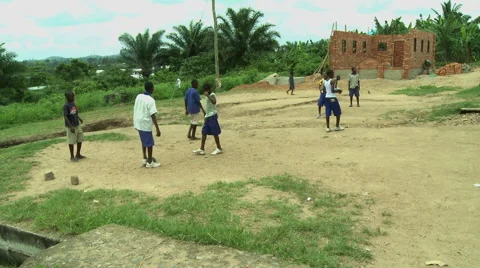 ADEISO STUDENTS PLAYING SOCCER Stock Footage 58069474