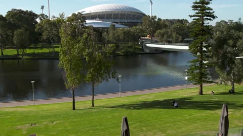 Adel Oval tilt up HD Stock Footage 197741843