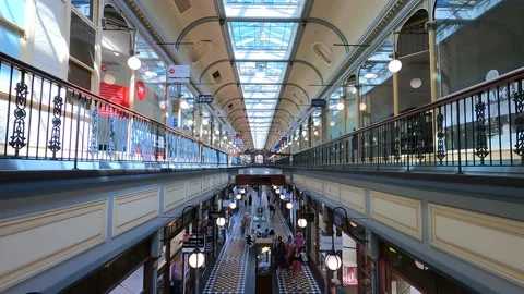 Adelaide Arcade at Rundle Mall Stock Footage 236553784