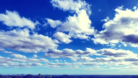 Adelaide Clouds Moving Blue Sky Timelapse Aerial View 4K 스톡 동영상 338043106