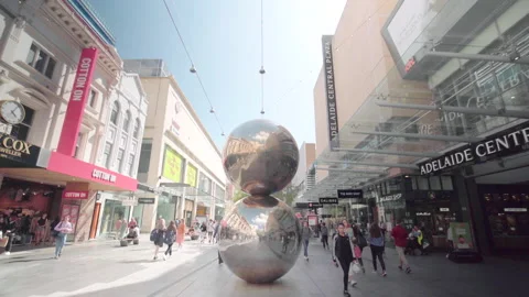 Adelaide malls balls Stock Footage 157420845
